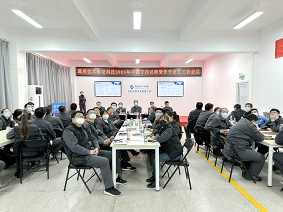 東綸科技實業(yè)有限公司召開中層干部述職會暨2023年骨干員工工作會議